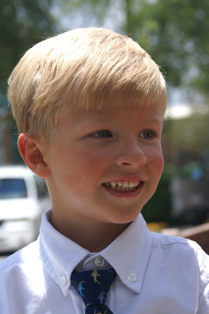 Trey outside after VPK graduation