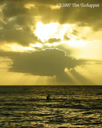 Rowing into the Sunset